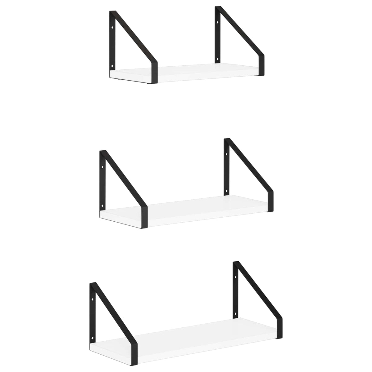 Wall Shelves 3 pcs White 40 x 16 x 15.5 cm