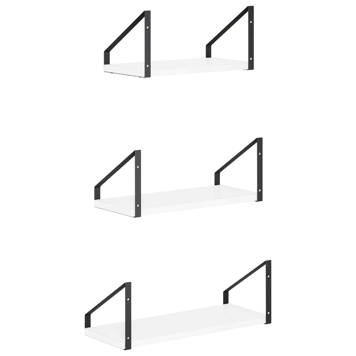 Wall Shelves 3 pcs White 40 x 16 x 15.5 cm