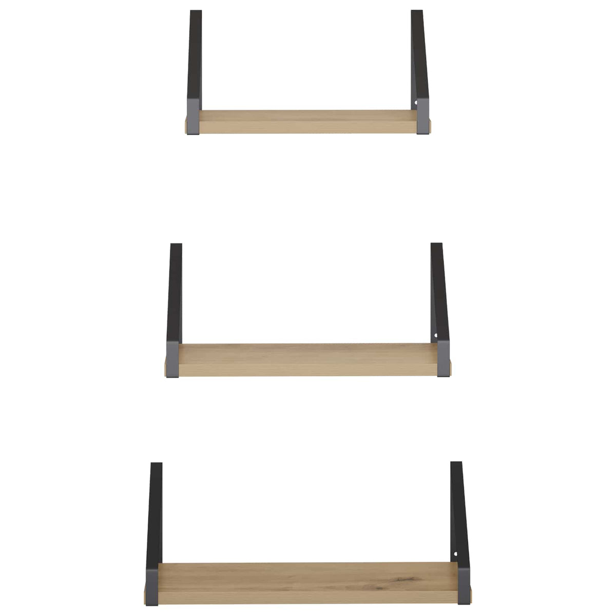 Wall Shelves 3 pcs Artisan Oak 40 x 16 x 15.5 cm