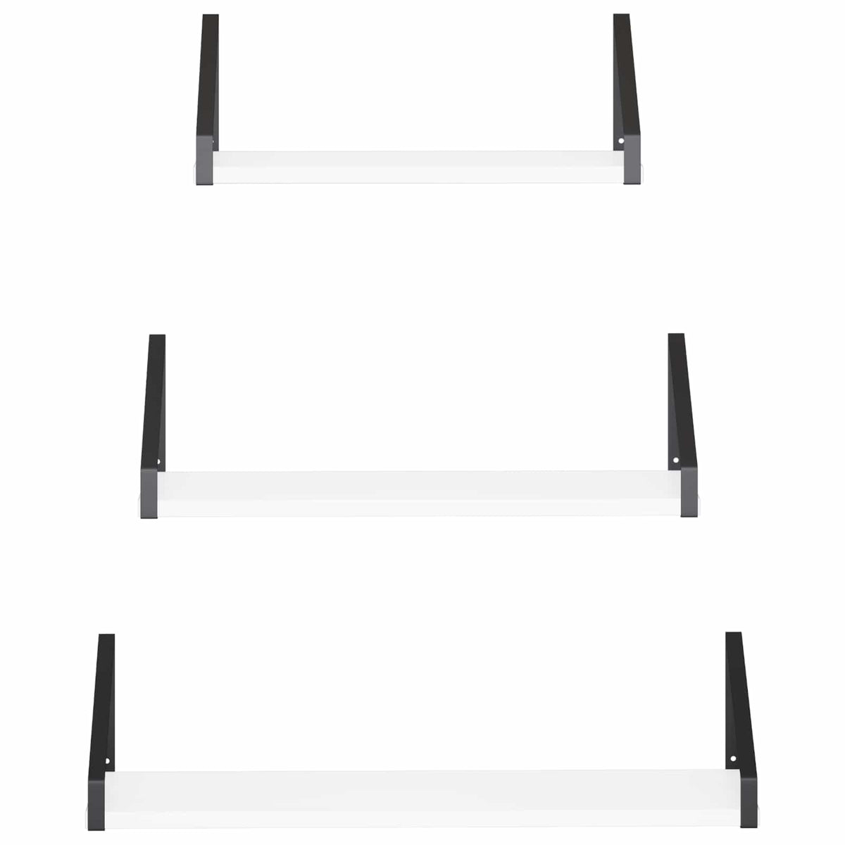 Wall Shelves 3 pcs White 60 x 16 x 15.5 cm