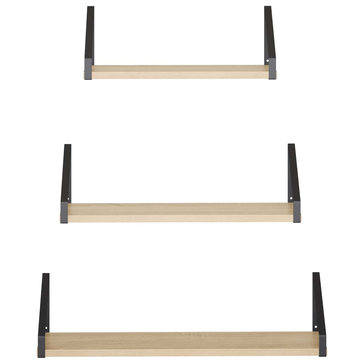 Wall Shelves 3 pcs Sonoma Oak 60 x 16 x 15.5 cm
