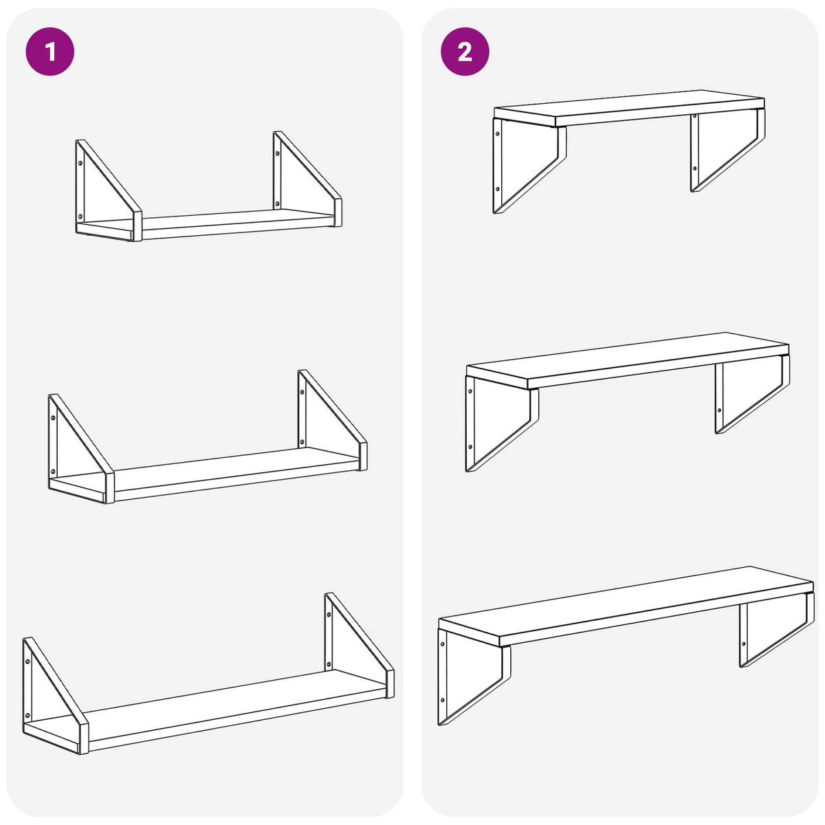 Wall Shelves 3 pcs Smoked Oak 60 x 16 x 15.5 cm
