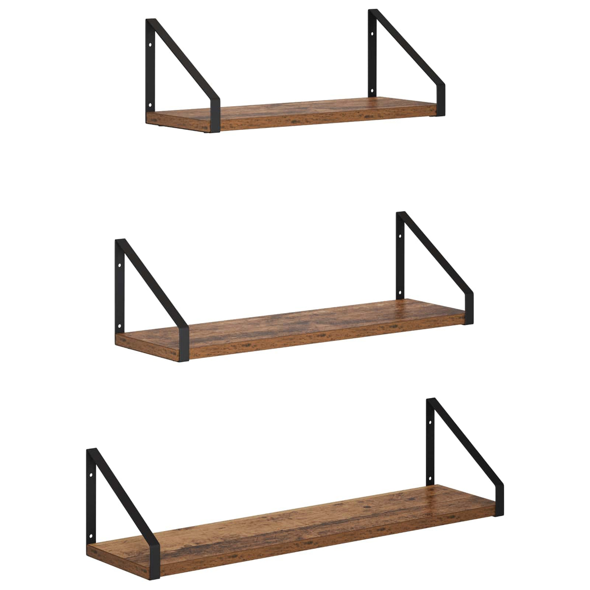 Wall Shelves 3 pcs Old Wood 60 x 16 x 15.5 cm