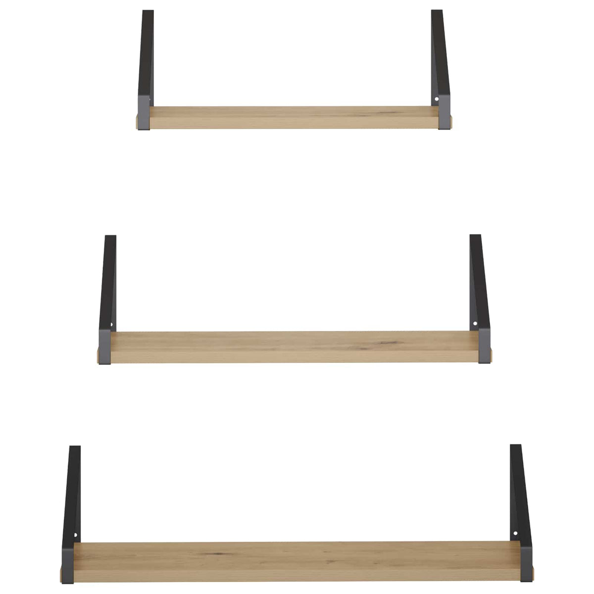 Wall Shelves 3 pcs Artisan Oak 60 x 16 x 15.5 cm