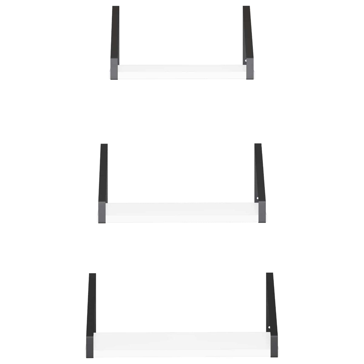 Wall Shelves 6 pcs White 40 x 16 x 15.5 cm