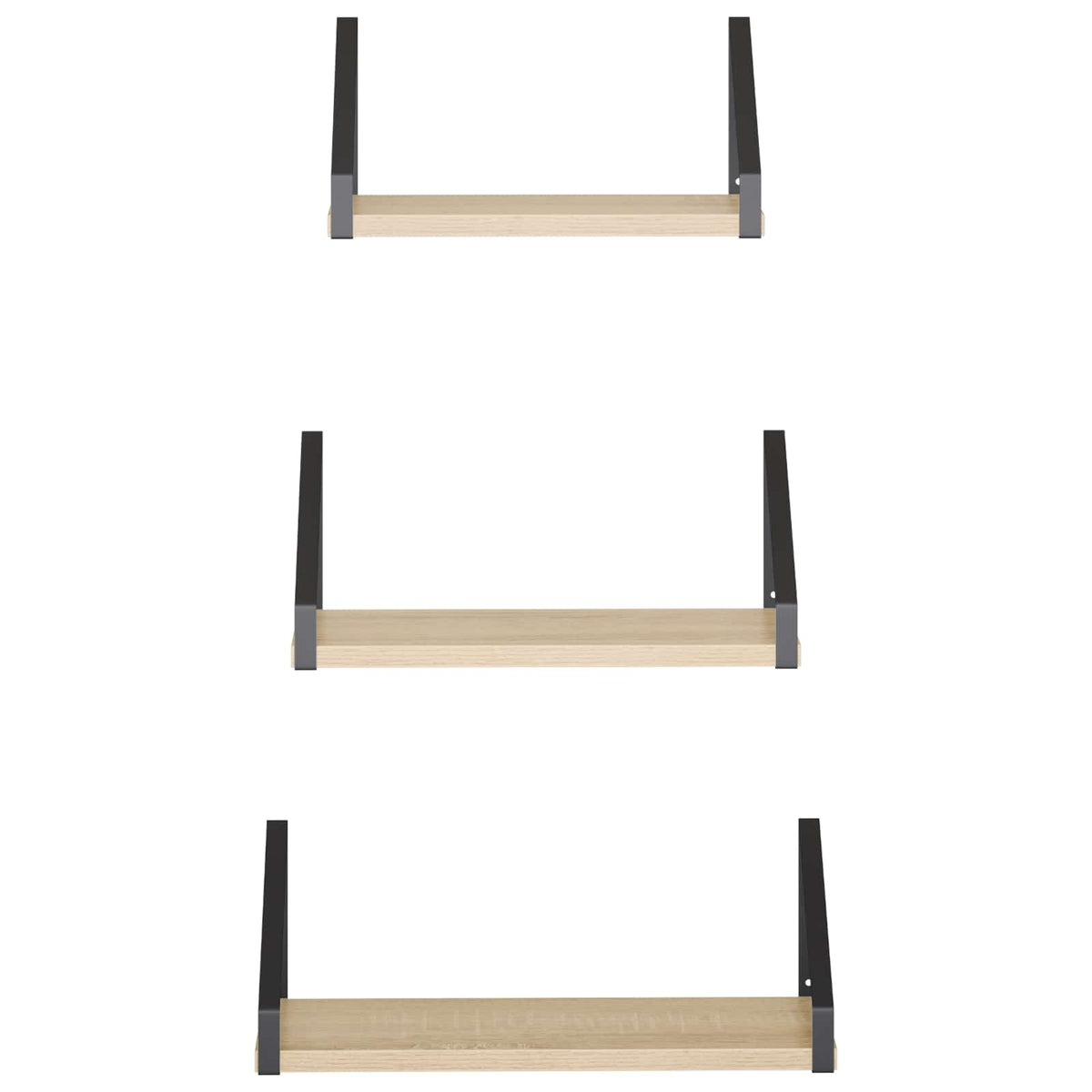 Wall Shelves 6 pcs Sonoma Oak 40 x 16 x 15.5 cm