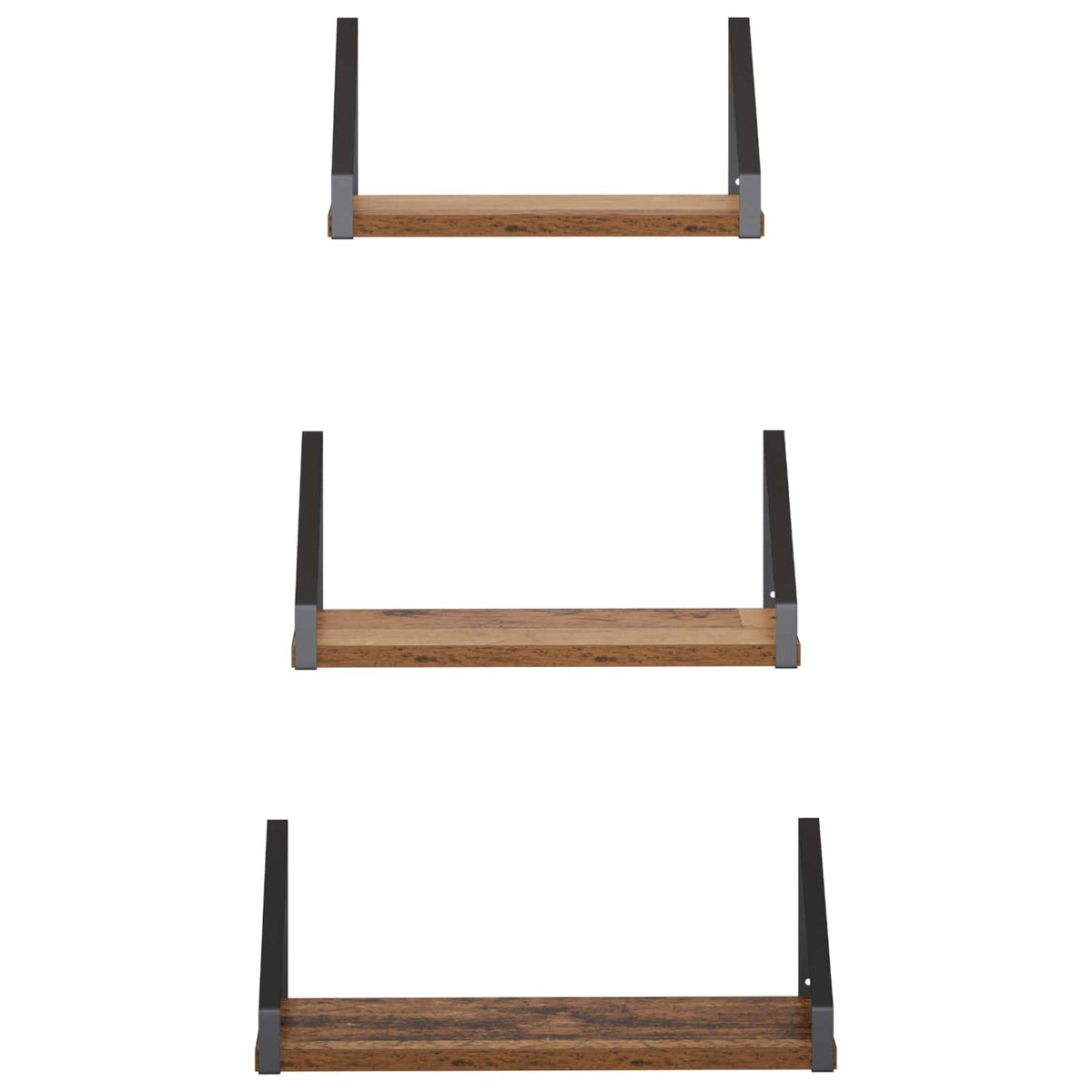 Wall Shelves 6 pcs Old Wood 40 x 16 x 15.5 cm