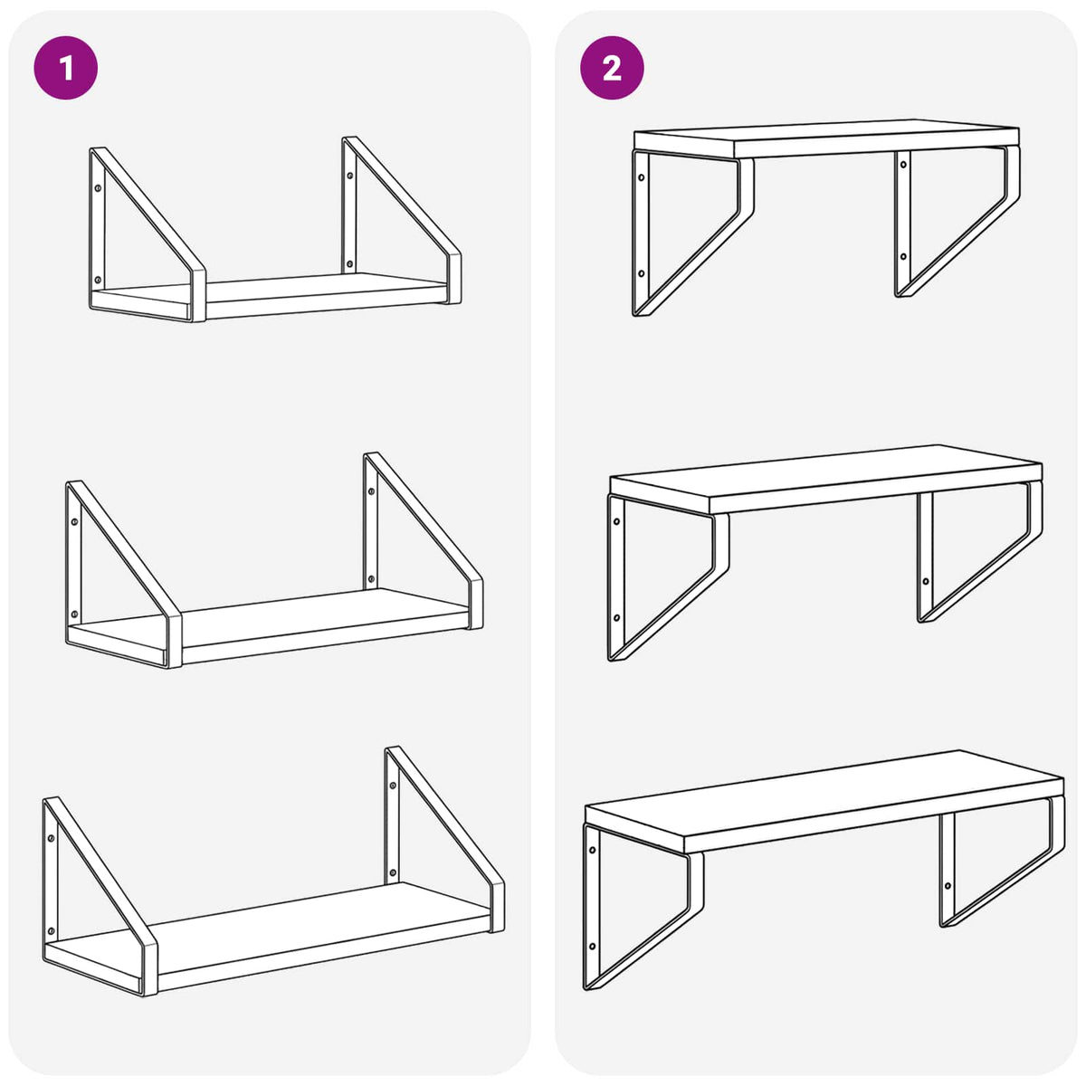 Wall Shelves 6 pcs Old Wood 40 x 16 x 15.5 cm