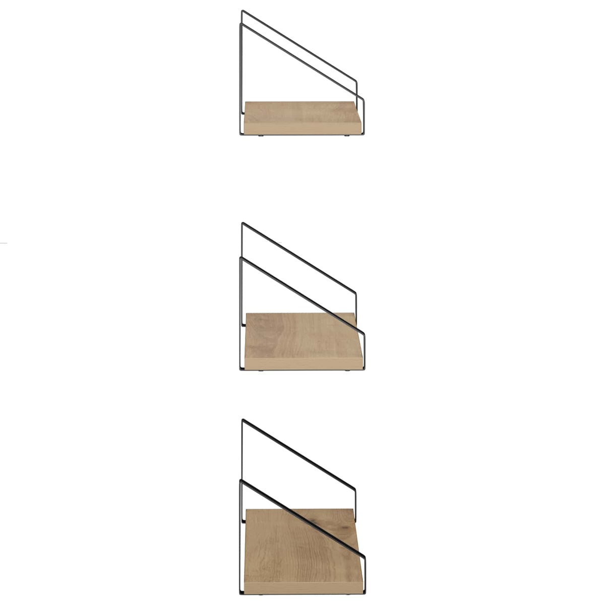 Wall Shelves 6 pcs Artisan Oak 40 x 16 x 15.5 cm