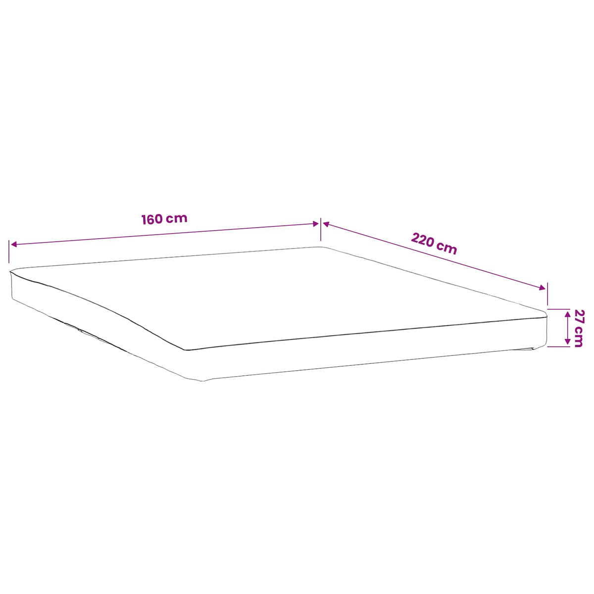 Mattress Protector 2 pcs 160 x 220 cm Waterproof White