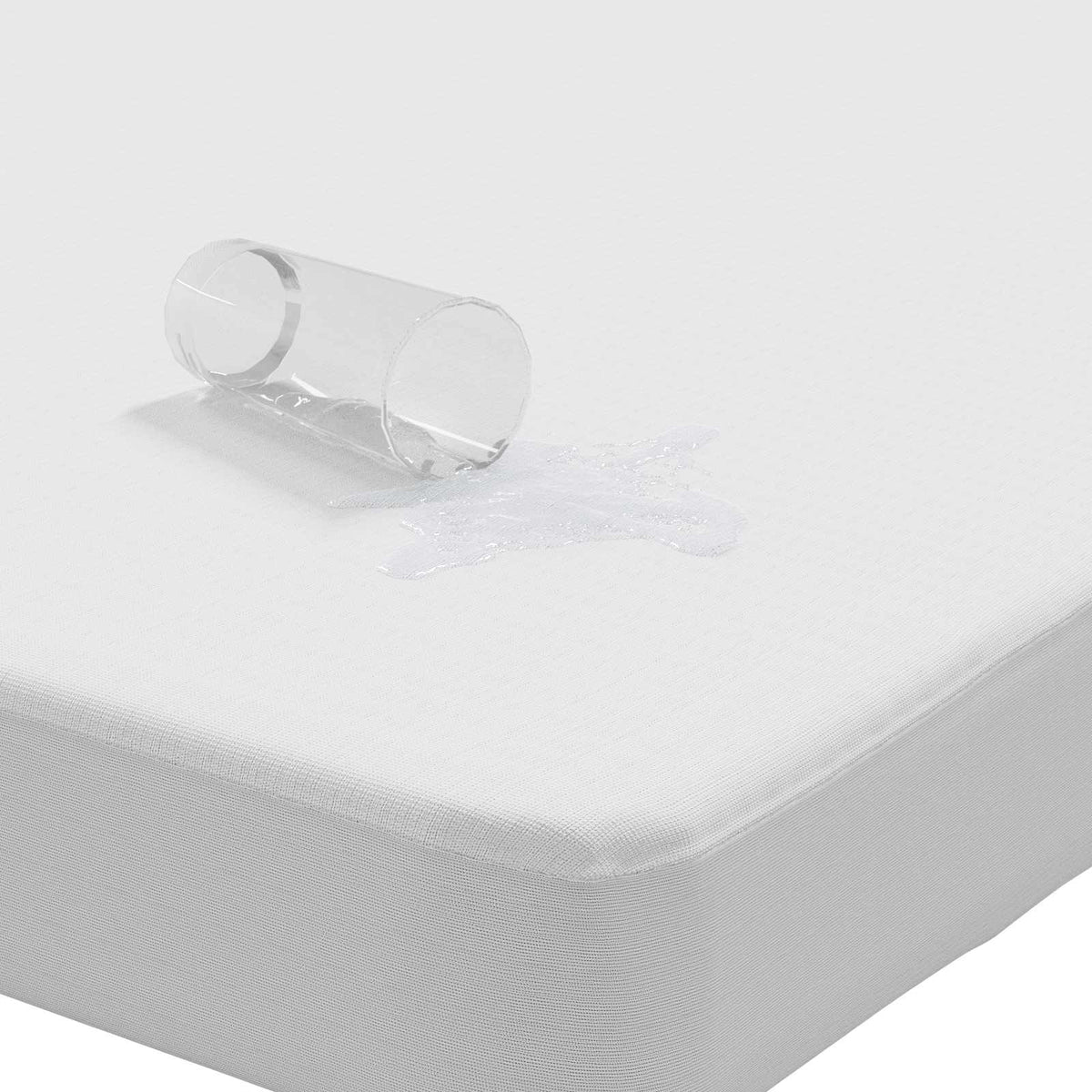 Mattress Protector 2 pcs 180 x 220 cm Waterproof White