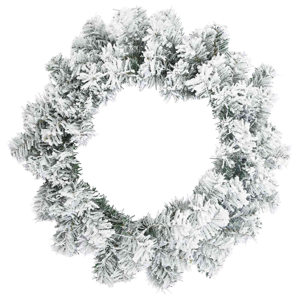 Christmas Wreath White Ø 50 cm PVC