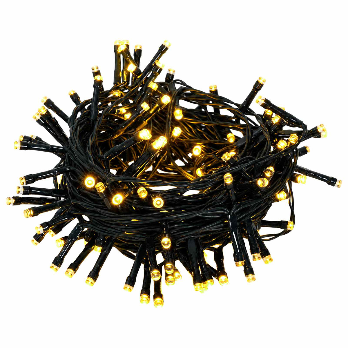 Christmas Wreath Green Dia. 50 cm PVC 25 LEDs
