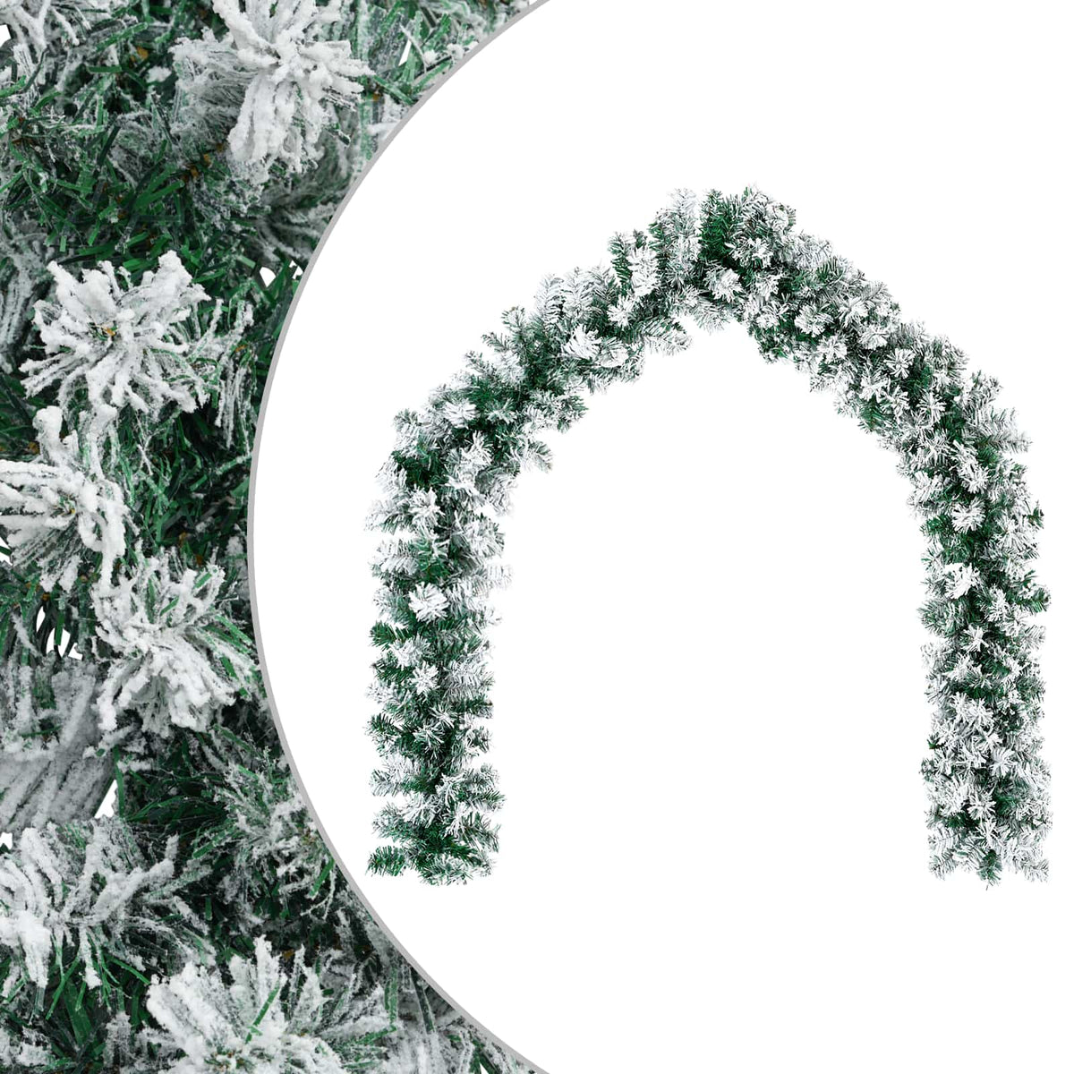 Christmas Garland White 270 cm PVC