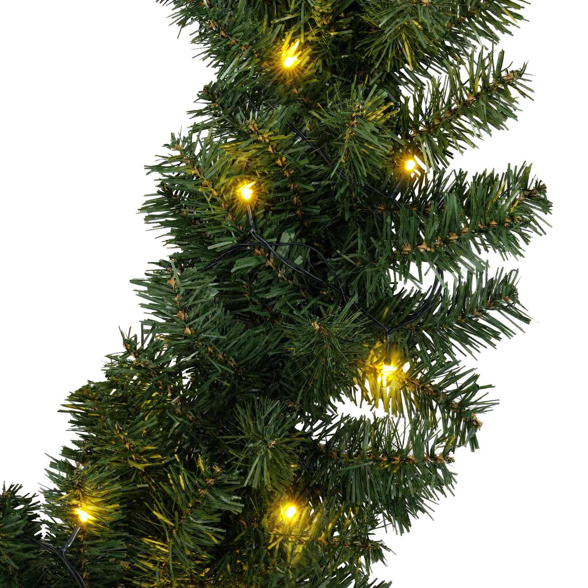 Christmas Garland Green 270 cm PVC 50 LEDs
