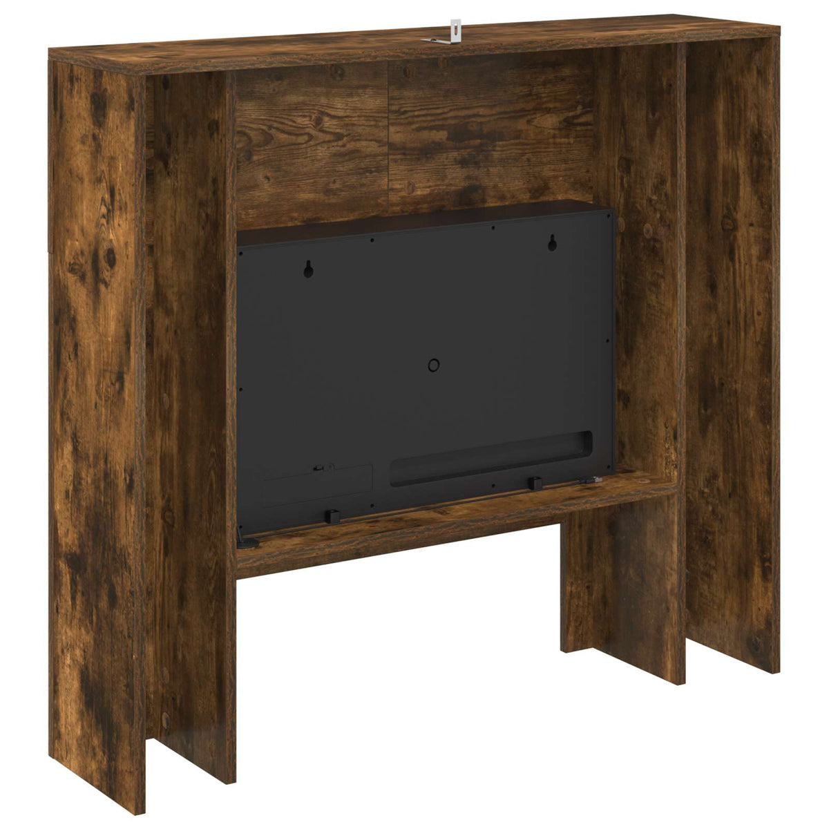 Electric Fireplace Smoked Oak 100 x 24.5 x 90 cm