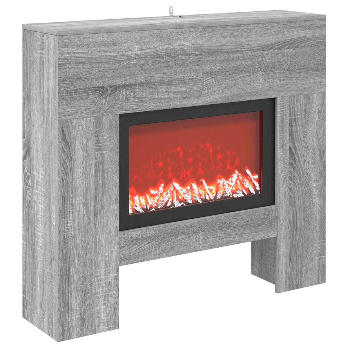 Electric Fireplace Grey Sonoma 100 x 24.5 x 90 cm