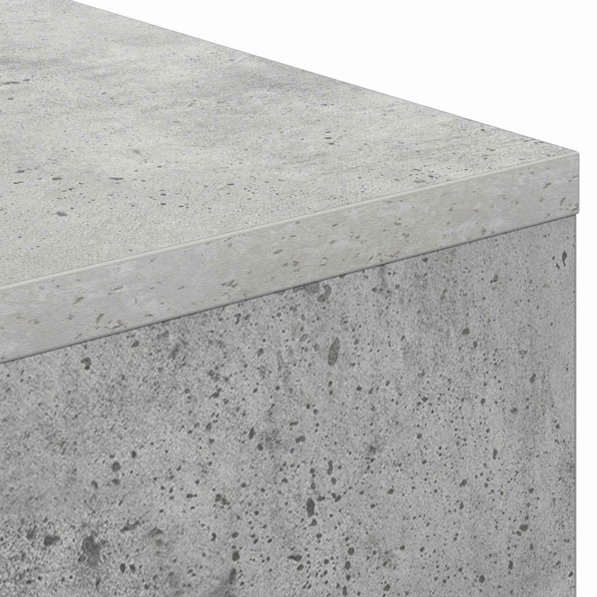 Electric Fireplace Concrete 75 x 24.5 x 75 cm Engineered wood