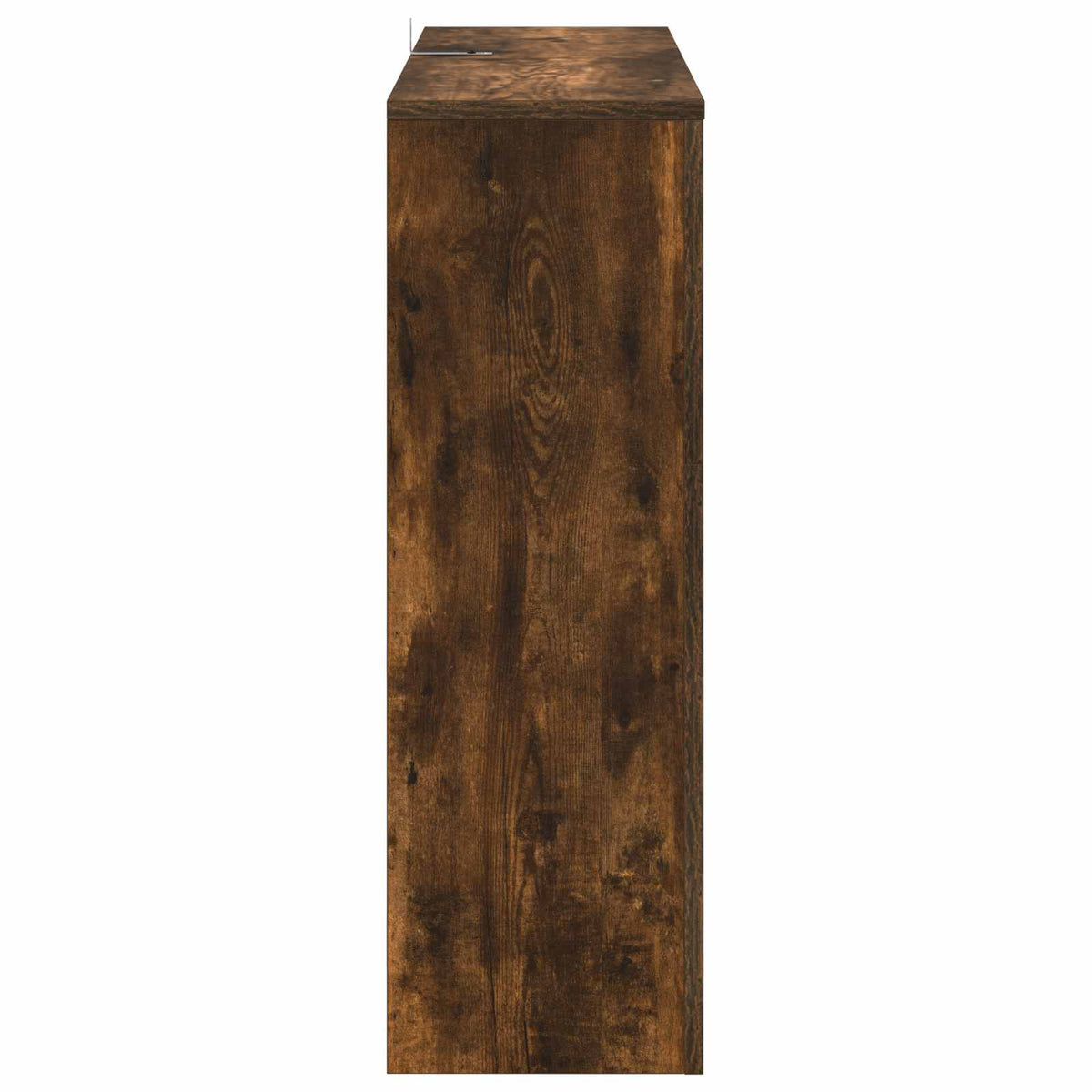 Electric Fireplace Smoked Oak 75 x 24.5 x 75 cm Engineered wood