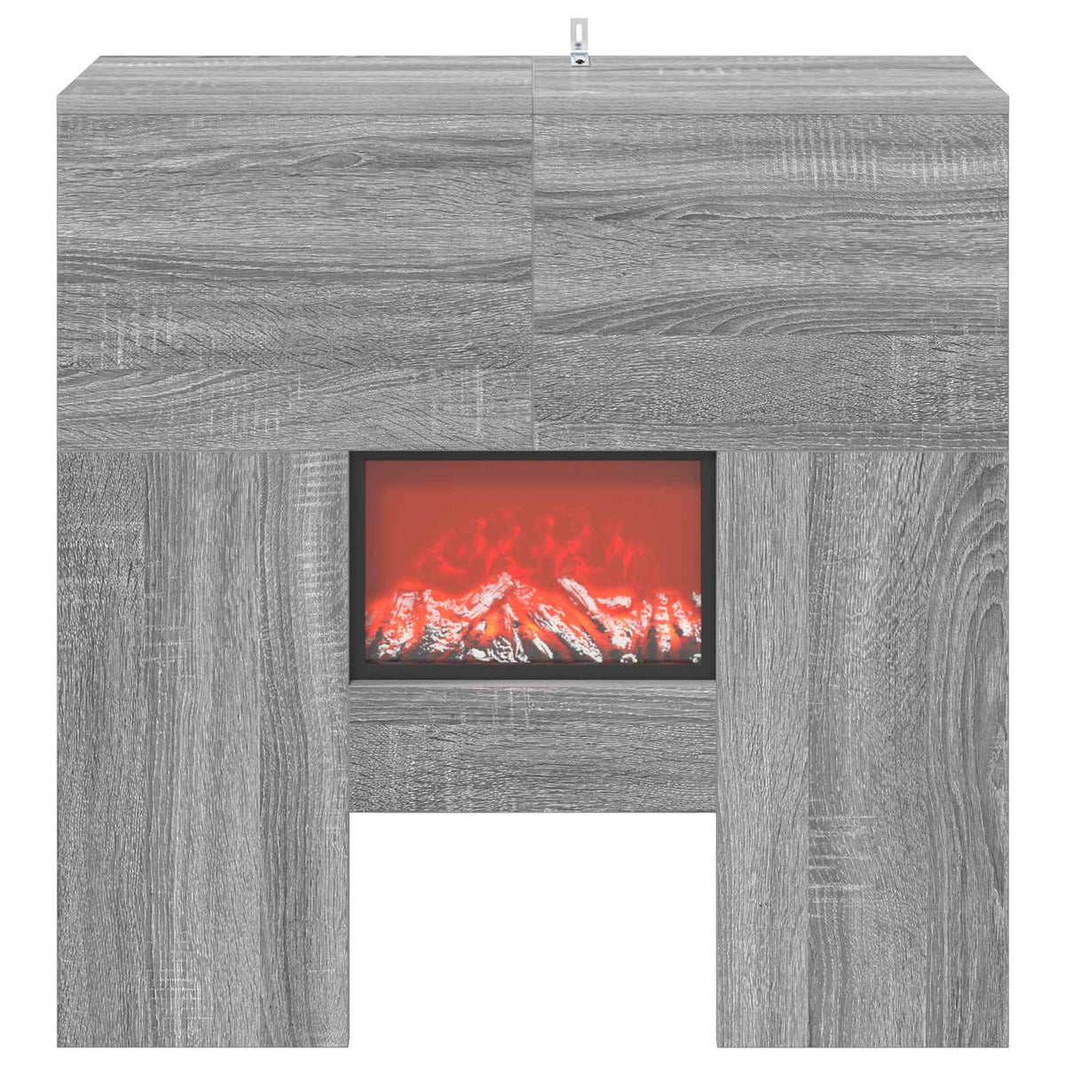 Electric Fireplace Grey Sonoma 75 x 24.5 x 75 cm