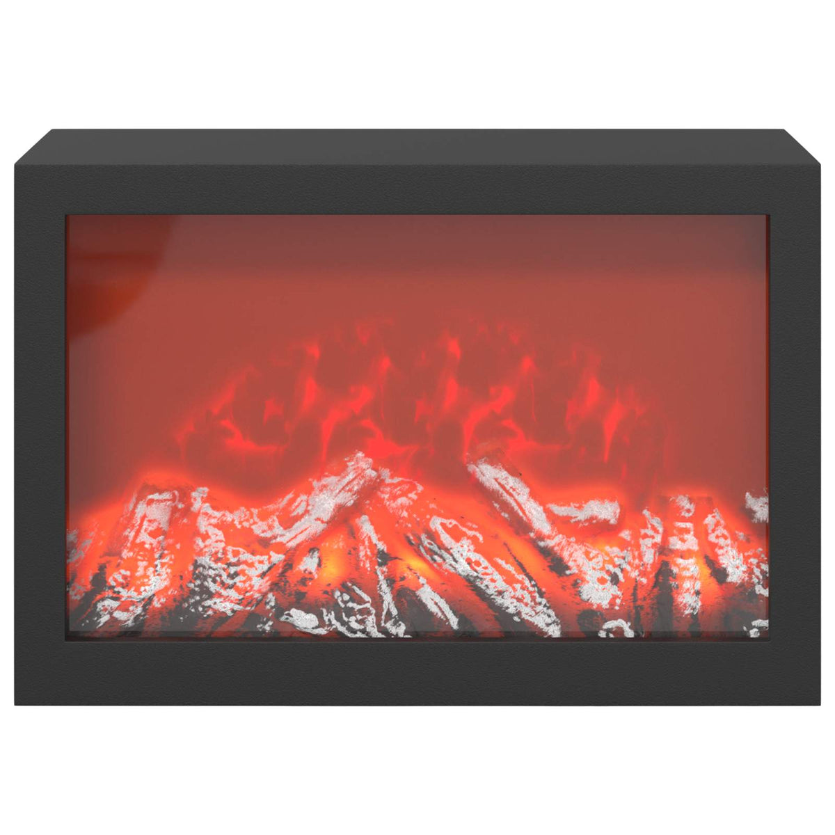 Electric Fireplace Old Wood 75 x 24.5 x 75 cm Engineered wood