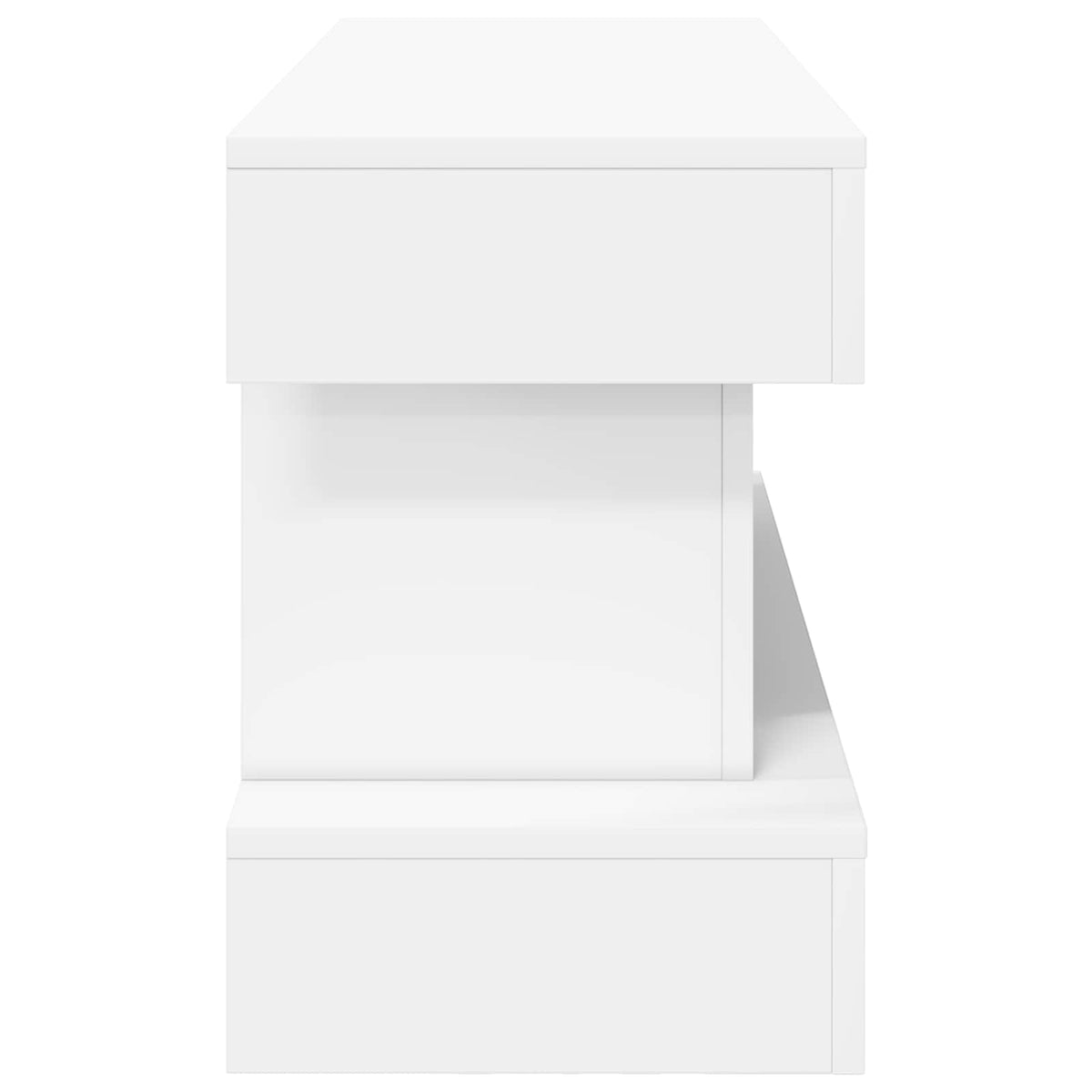 Electric Fireplace White 100 x 30 x 44 cm Engineered wood