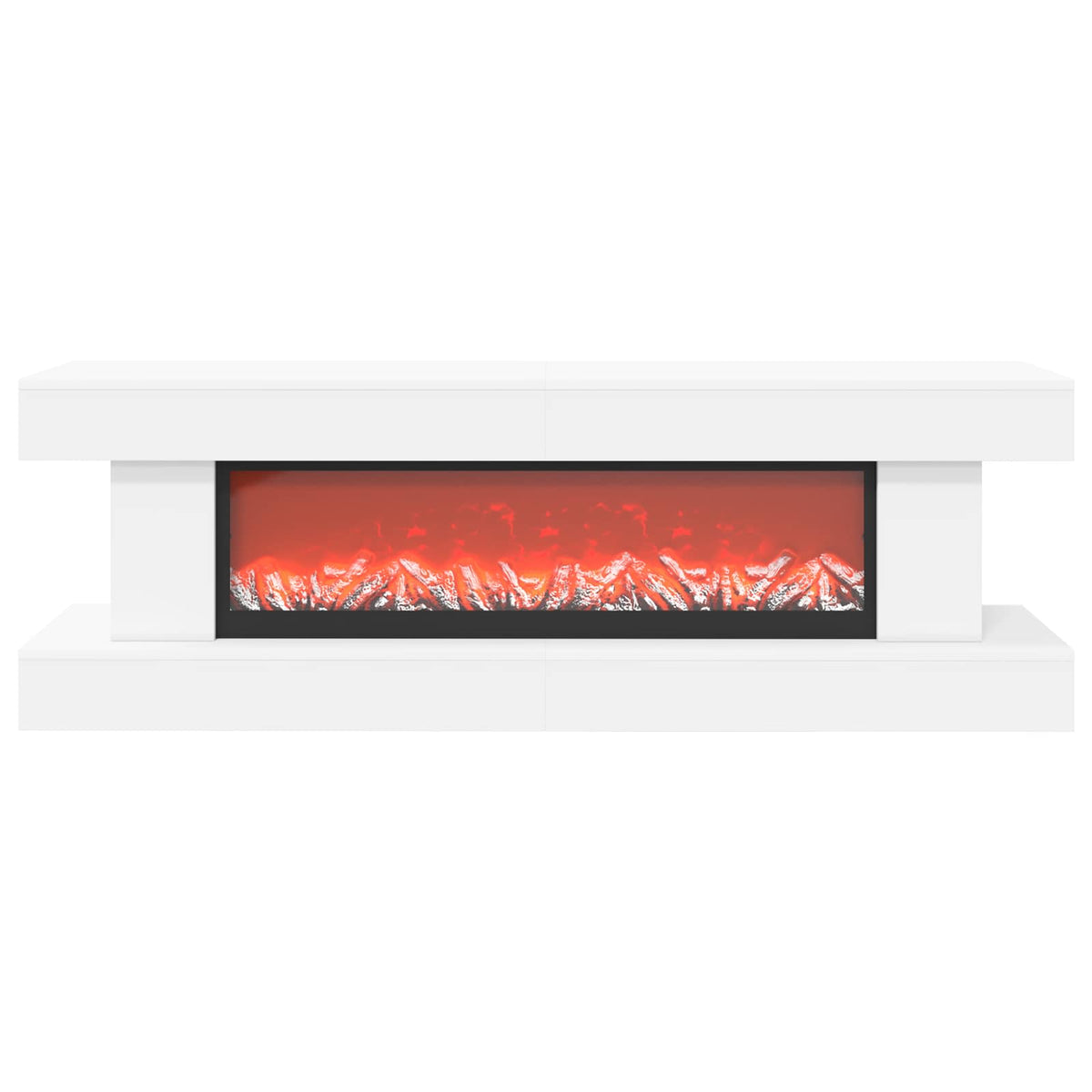 Electric Fireplace White 150 x 30 x 50 cm Engineered wood