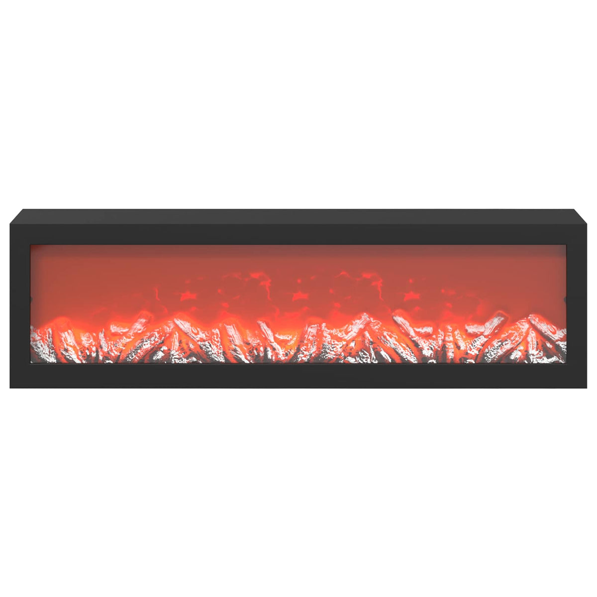 Electric Fireplace Black Oak 150 x 30 x 50 cm Engineered wood