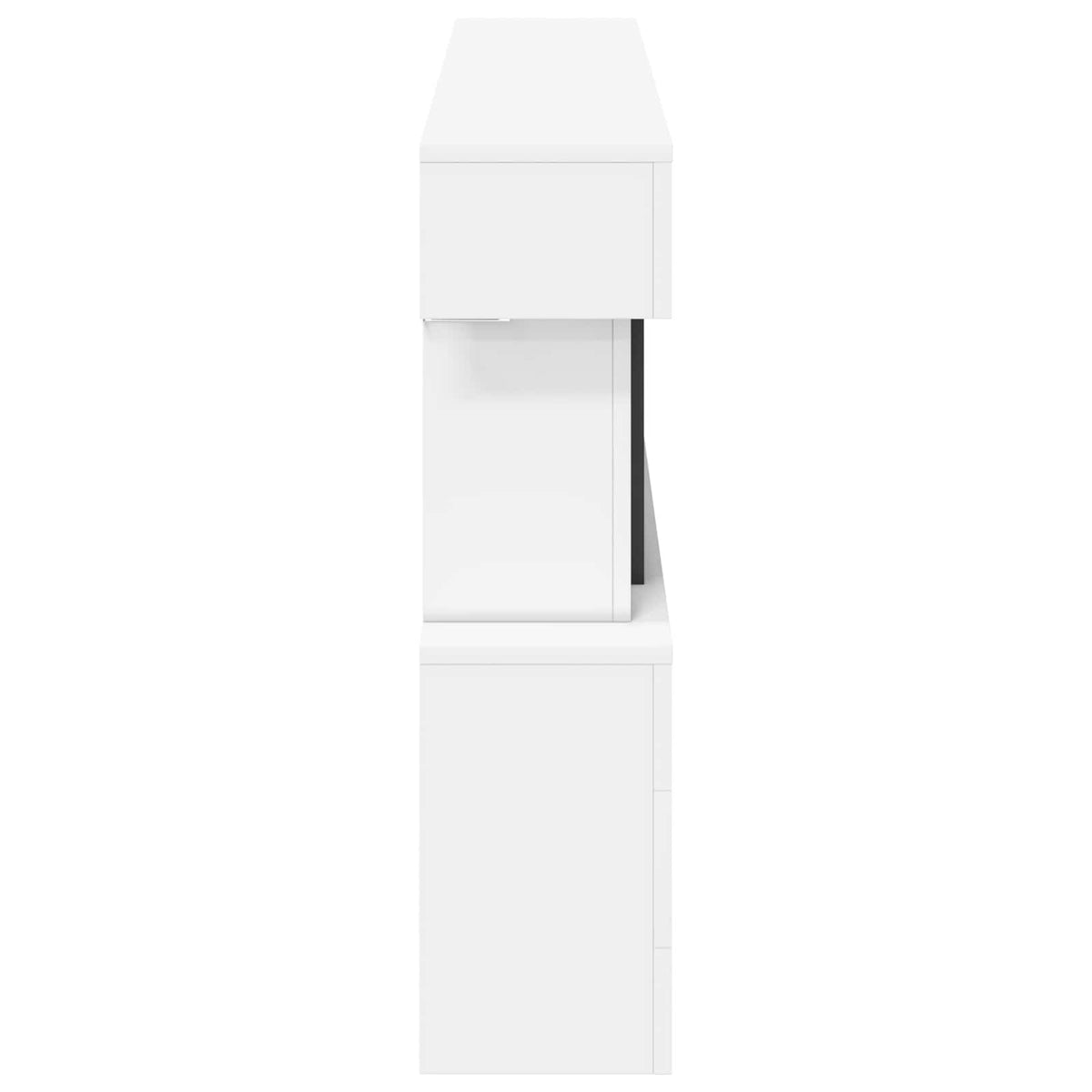 Electric Fireplace White 150 x 21 x 77 cm Engineered wood