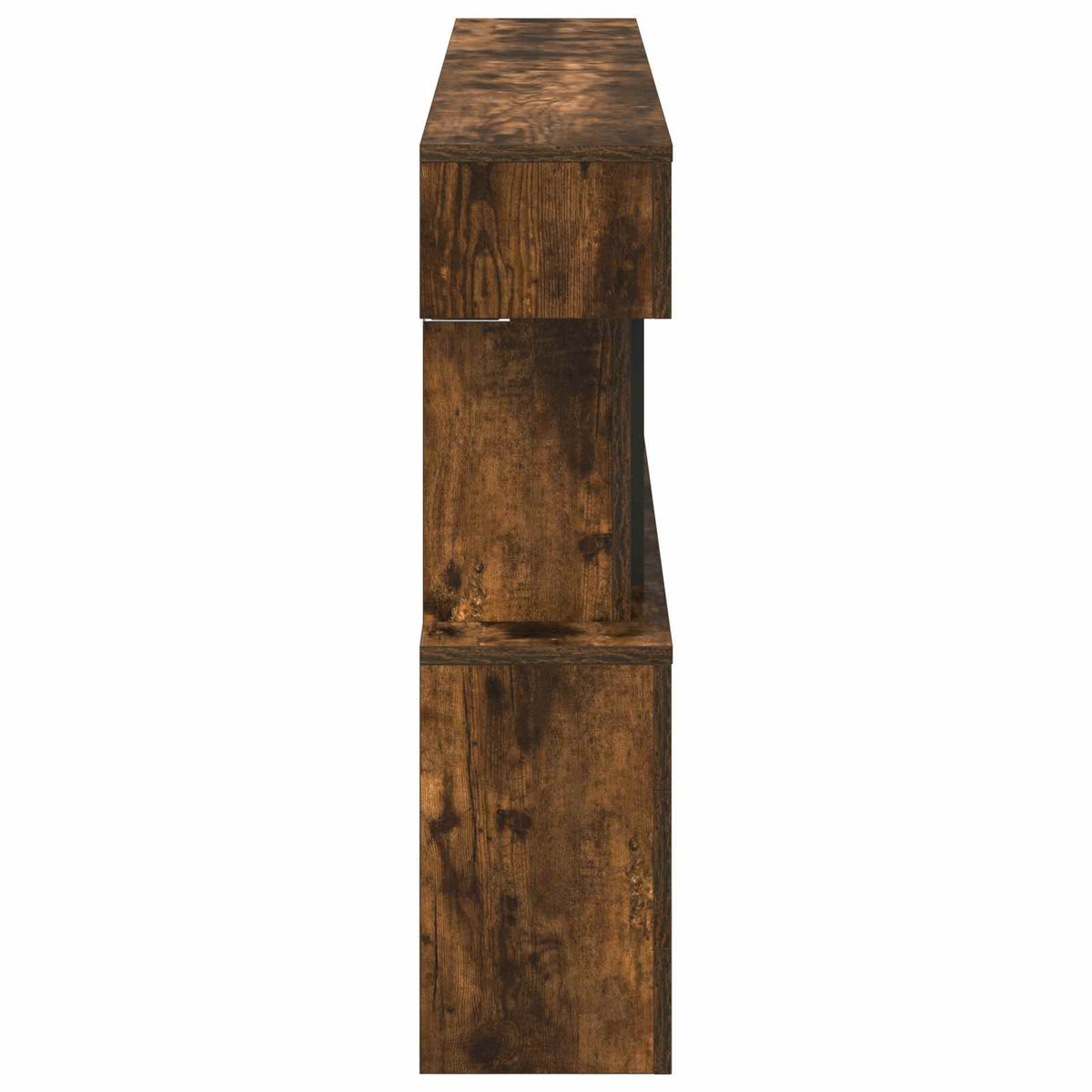 Electric Fireplace Smoked Oak 150 x 21 x 77 cm Engineered wood