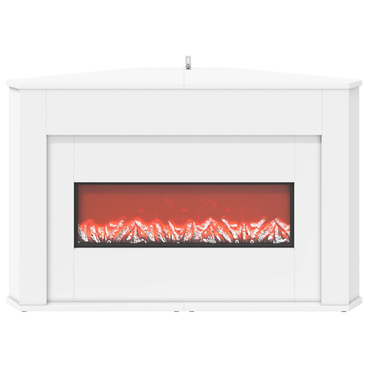 Fireplace with LED Strip White 95 x 42.5 x 60 cm