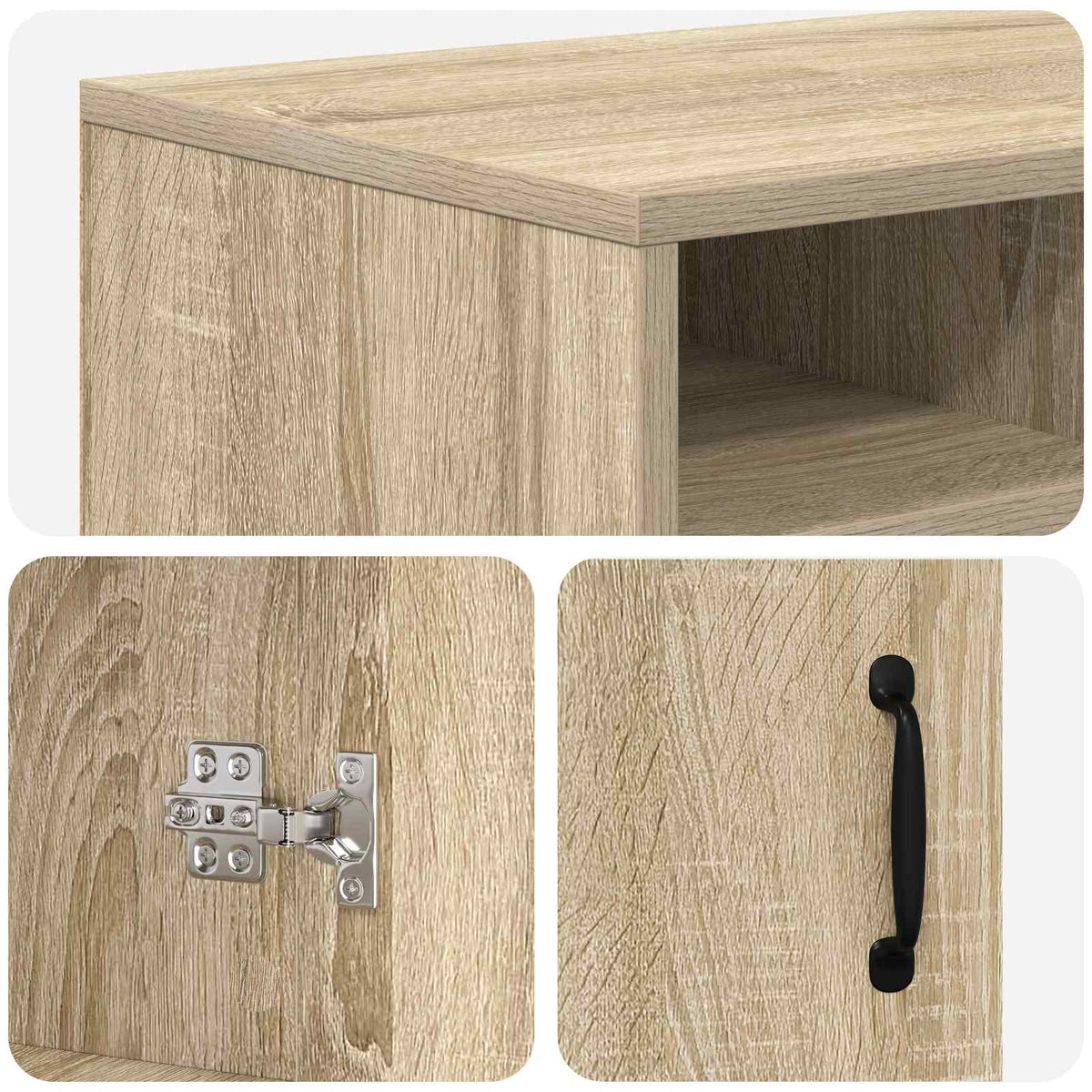 Electric Fireplace Sonoma 100 x 33 x 55 cm Engineered wood