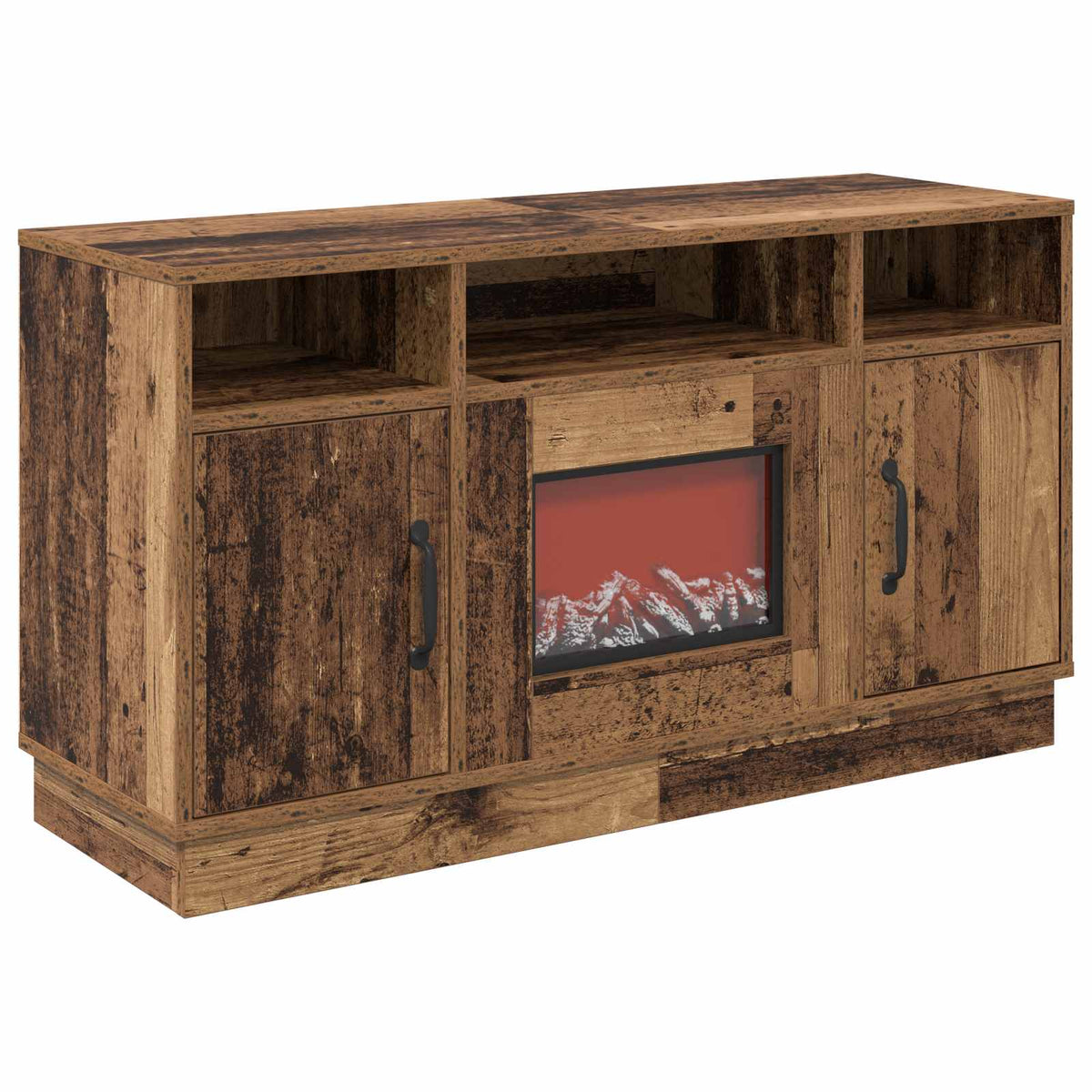 Electric Fireplace Old Wood 100 x 33 x 55 cm Engineered wood
