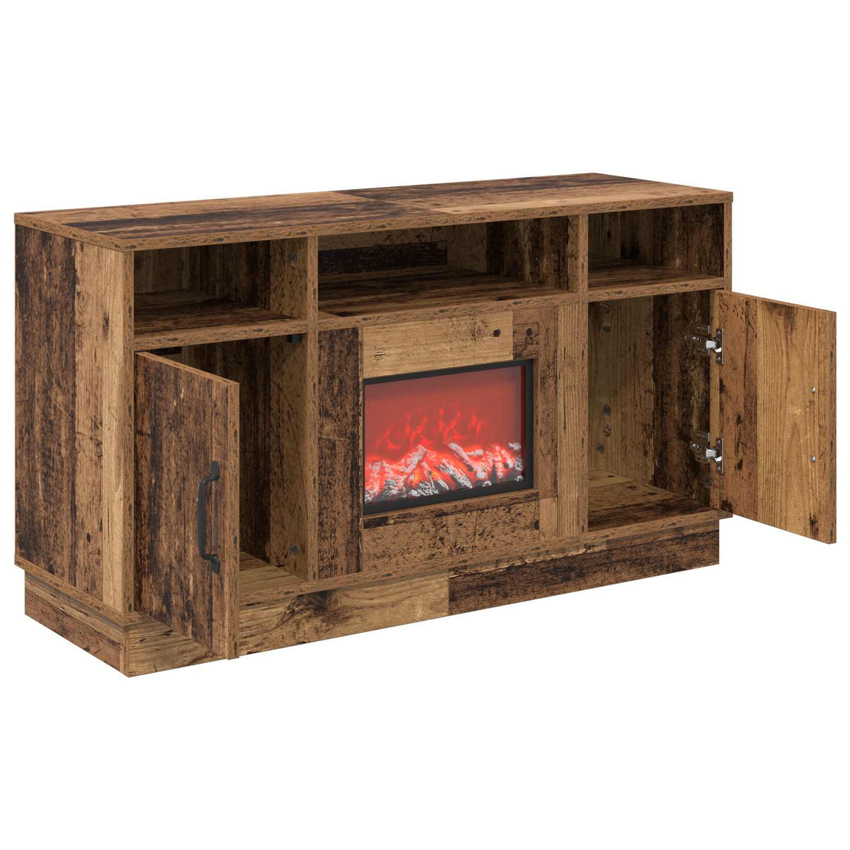 Electric Fireplace Old Wood 100 x 33 x 55 cm Engineered wood