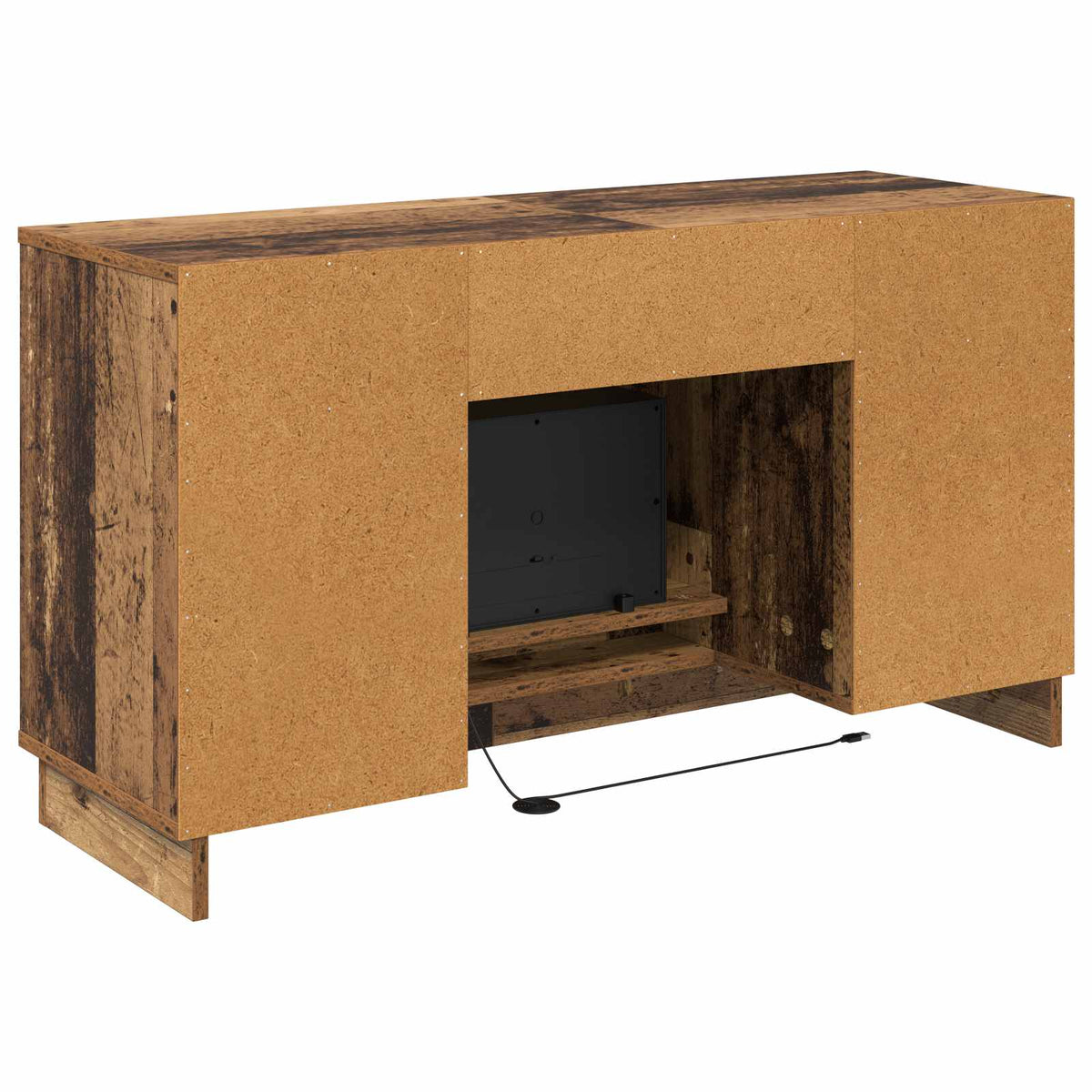 Electric Fireplace Old Wood 100 x 33 x 55 cm Engineered wood