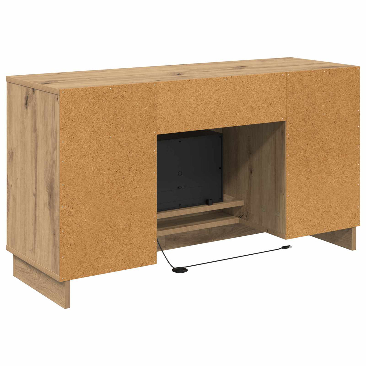 Electric Fireplace Artisan Oak 100 x 33 x 55 cm Engineered wood