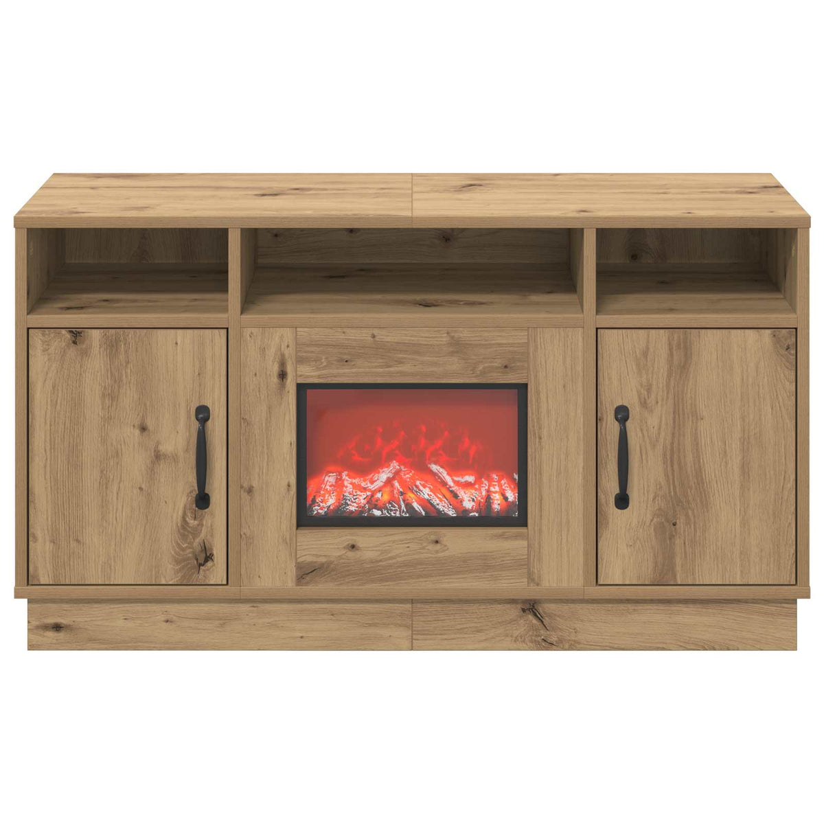 Electric Fireplace Artisan Oak 100 x 33 x 55 cm Engineered wood