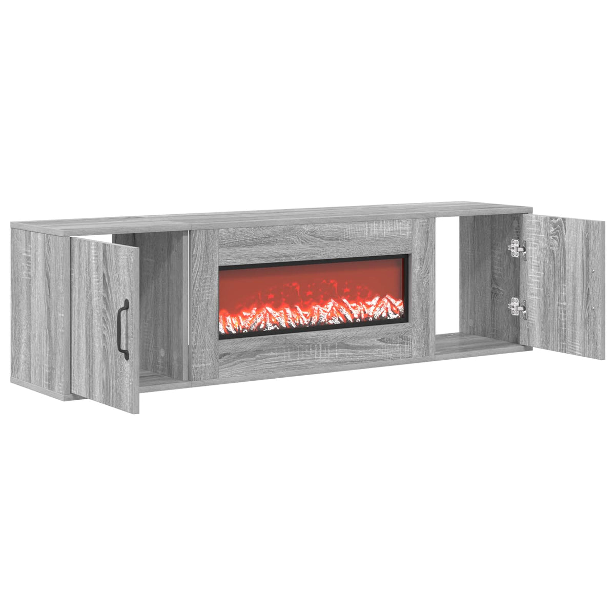 Electric Fireplace Grey Sonoma 140.5 x 30 x 39 cm