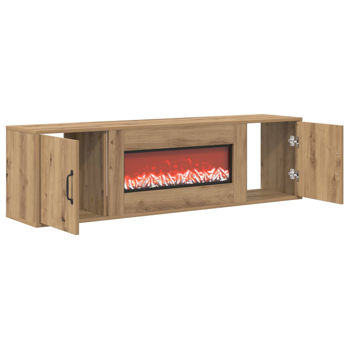 Electric Fireplace Artisan Oak 140.5 x 30 x 39 cm