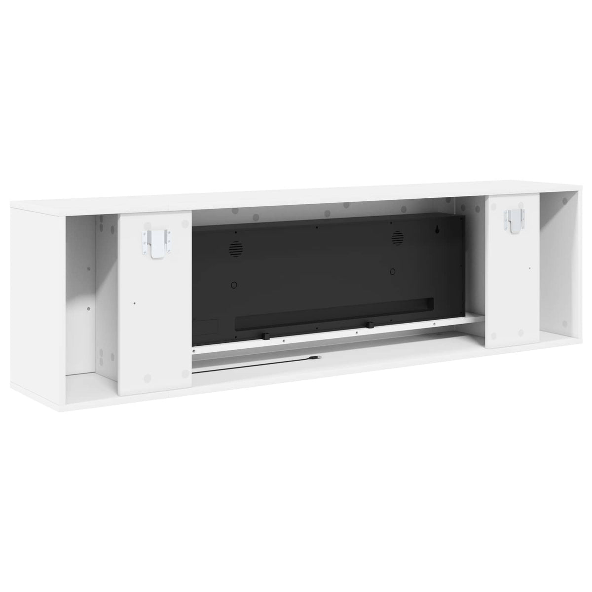 Electric Fireplace White 155 x 30 x 44 cm Engineered wood