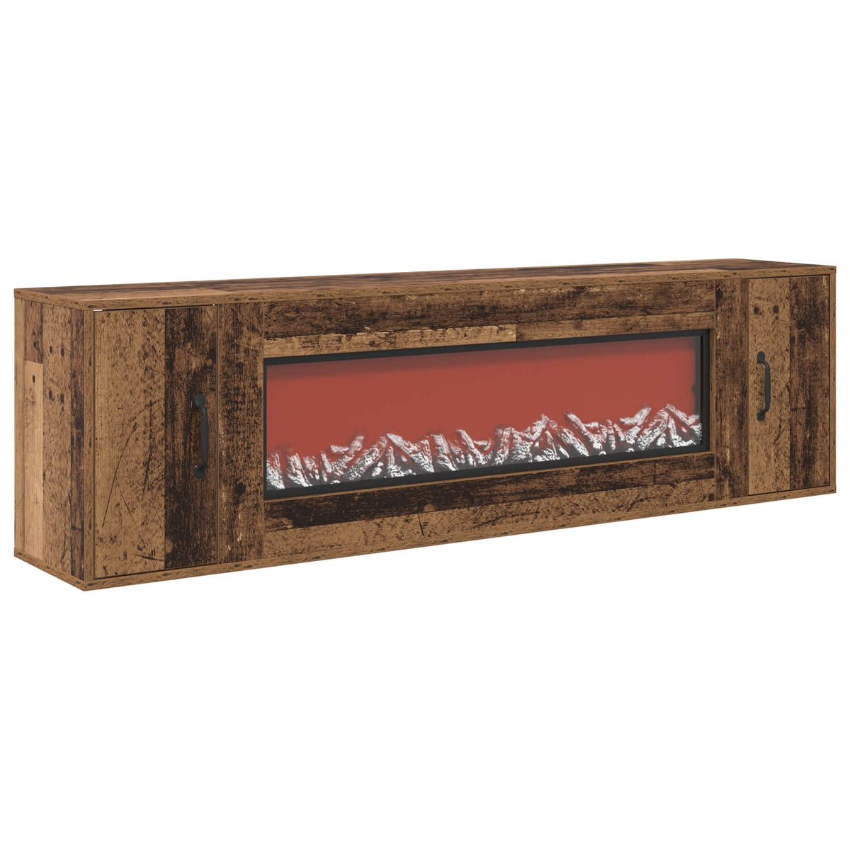 Electric Fireplace Old Wood 155 x 30 x 44 cm Engineered wood