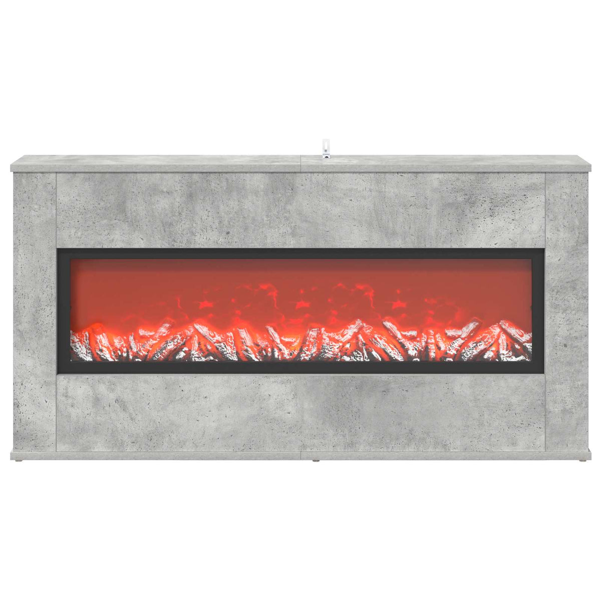 Electric Fireplace Concrete 114 x 18 x 58.5 cm Engineered wood