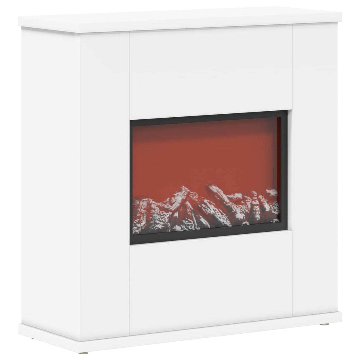 Electric Fireplace White 47 x 18 x 48 cm Engineered wood
