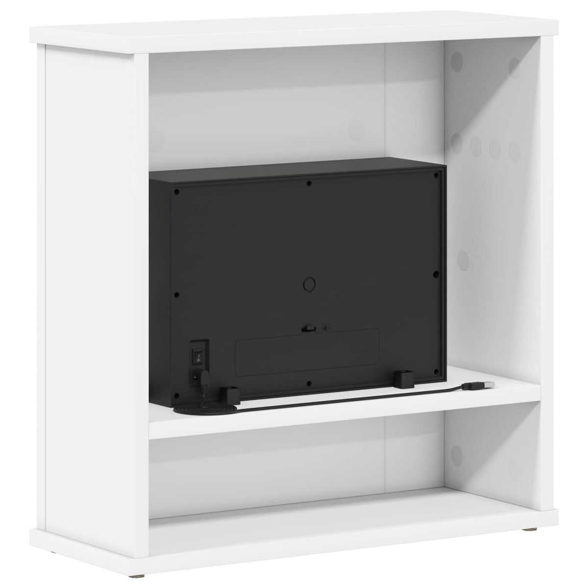 Electric Fireplace White 47 x 18 x 48 cm Engineered wood
