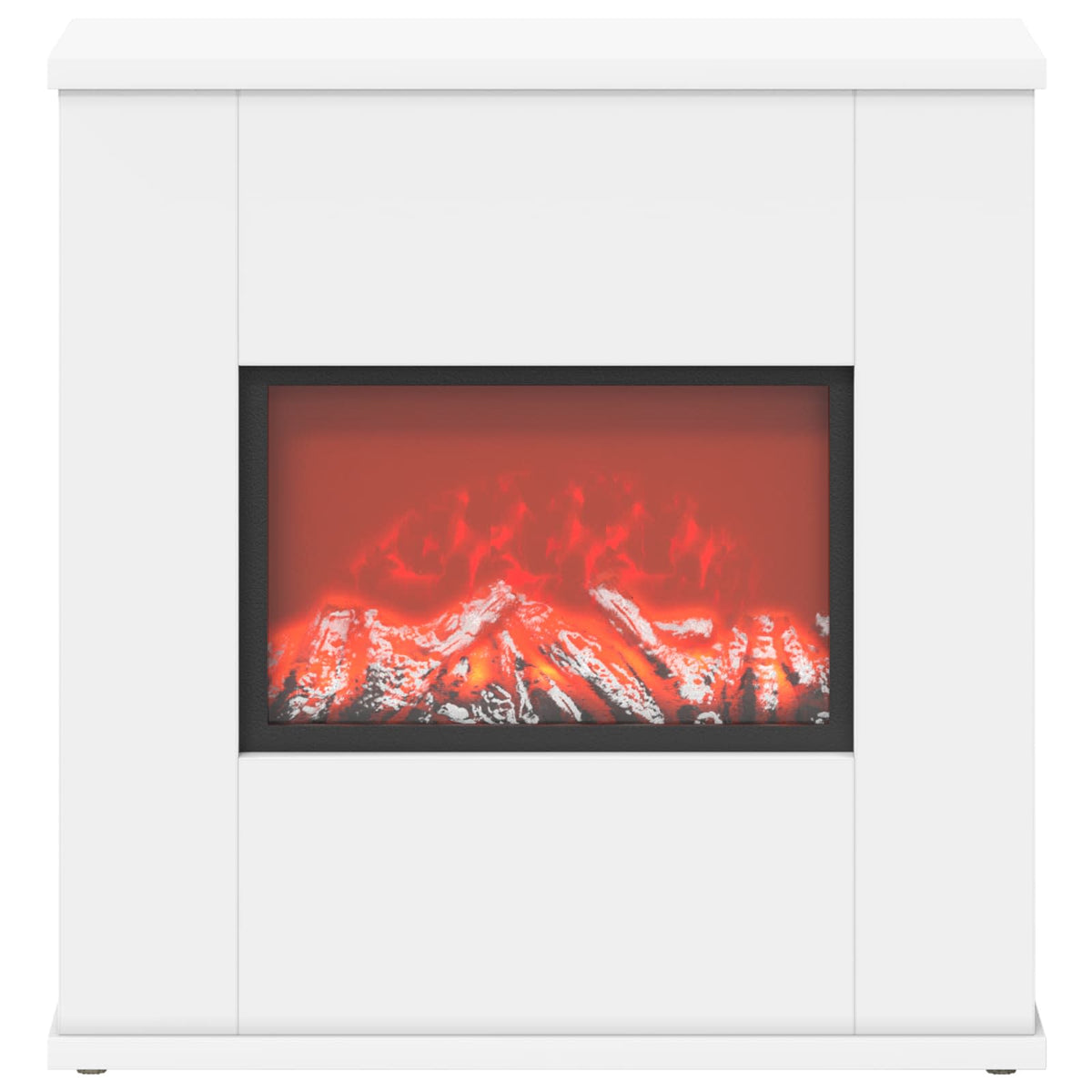 Electric Fireplace White 47 x 18 x 48 cm Engineered wood