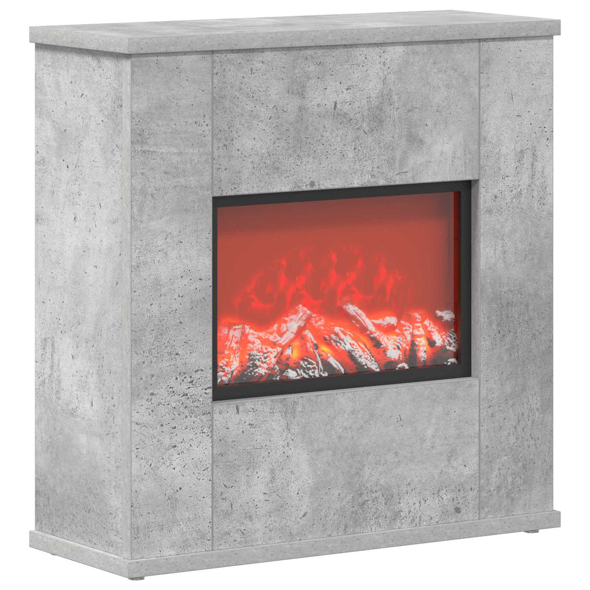 Electric Fireplace Concrete 47 x 18 x 48 cm Engineered wood