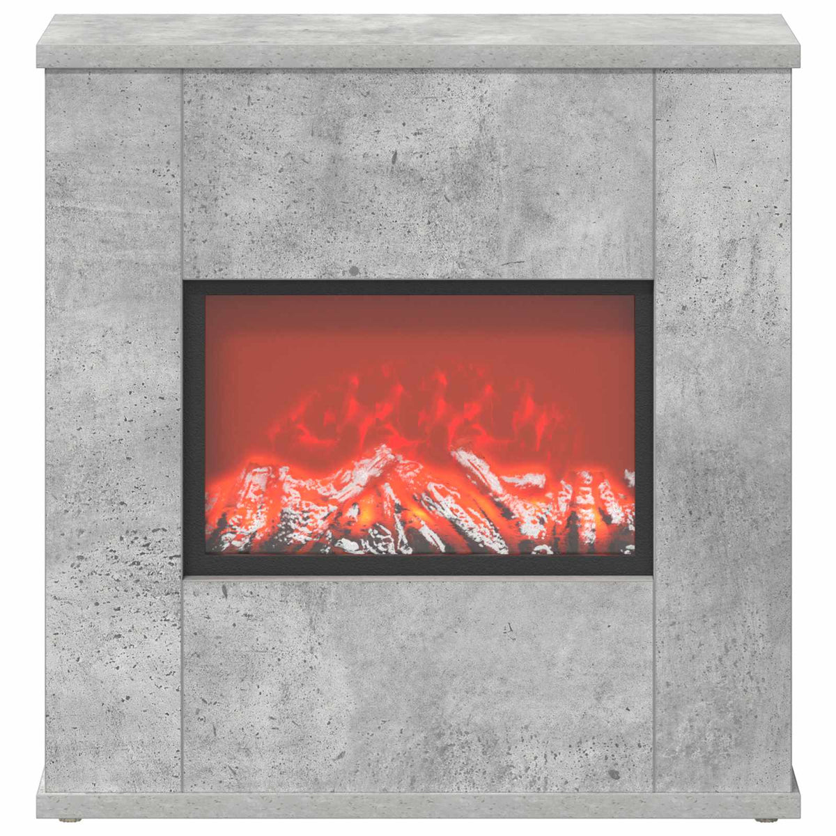 Electric Fireplace Concrete 47 x 18 x 48 cm Engineered wood
