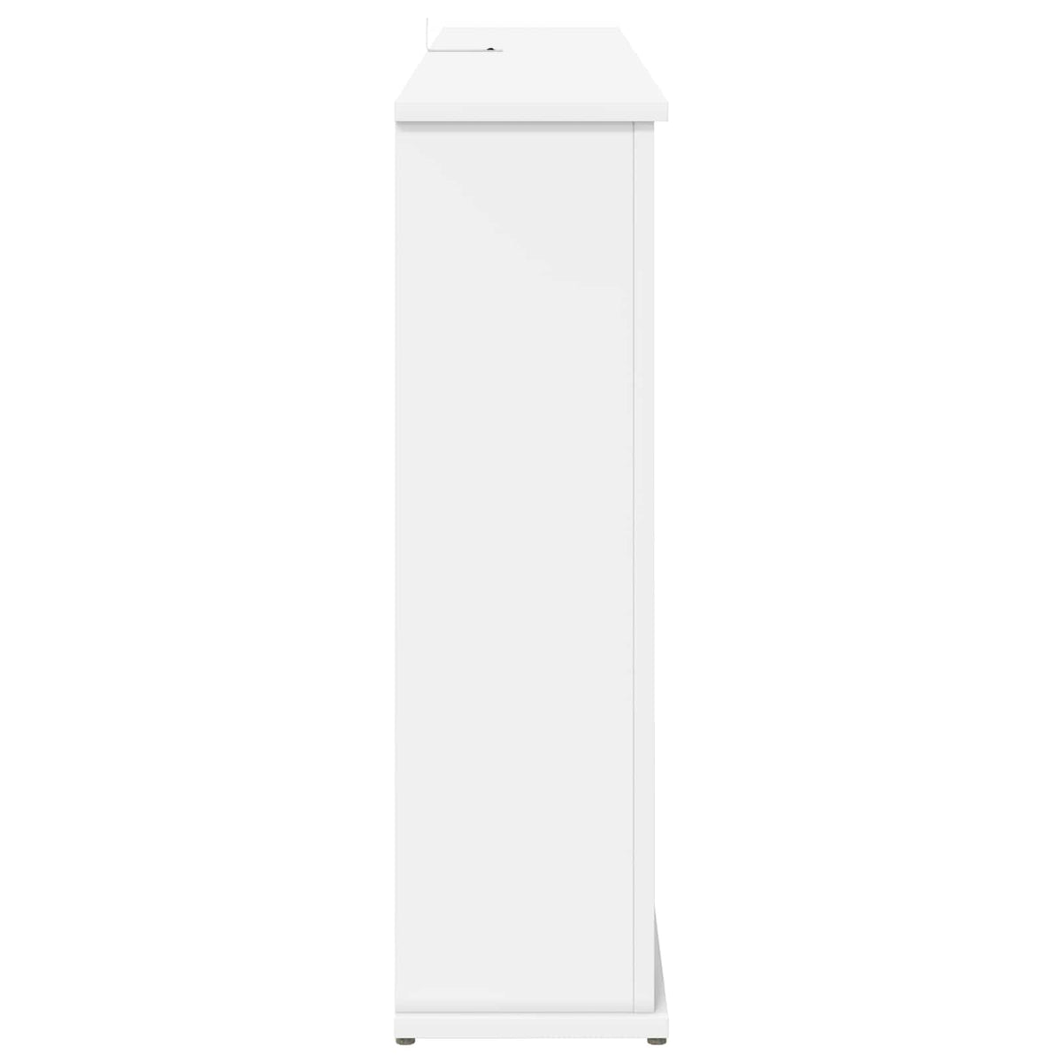 Fireplace with LED Strip White 130 x 20 x 69.5 cm