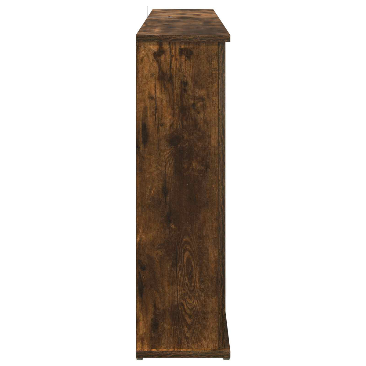 Fireplace with LED Strip Smoked Oak 130 x 20 x 69.5 cm