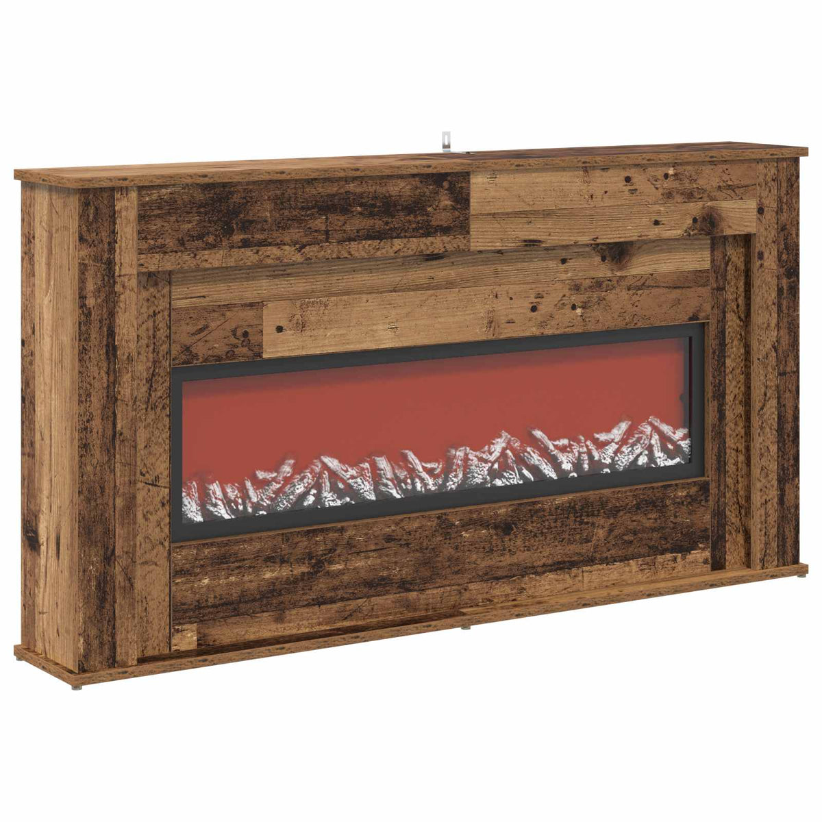 Fireplace with LED Strip Old Wood 130 x 20 x 69.5 cm